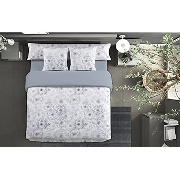 El Mundo Pierre Cardin Housse De Couette Pour Lit De 135 Cm 100 % Coton Bleu