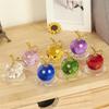 Modern Transparent Crystal Apple Ornament - Ideal for Cars, Student Gifts, Scenic Attractions, Christmas, and Couples.