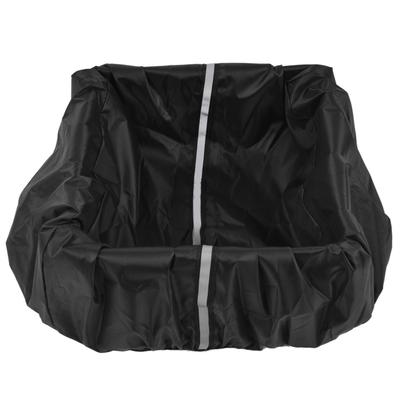 Bike Basket Cover Black Snow Defence Waterproof Dustproof Lightweight Reflect Light Bike Basket