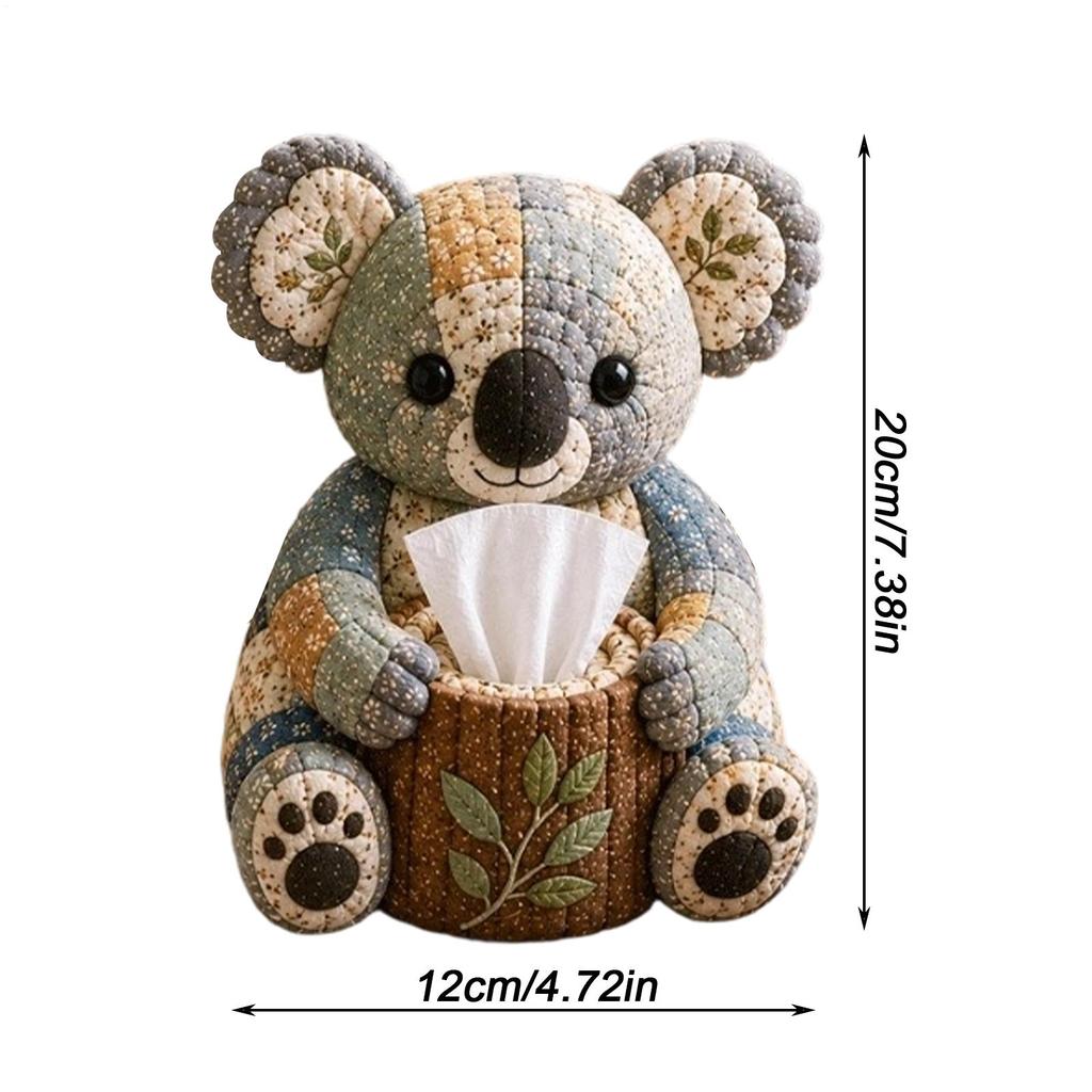 Tissue Cover Box DIY Kit Quilting Napkin Dispenser Case Handmade Tissue Dispenser Case for Women Men Beginner Night Stands