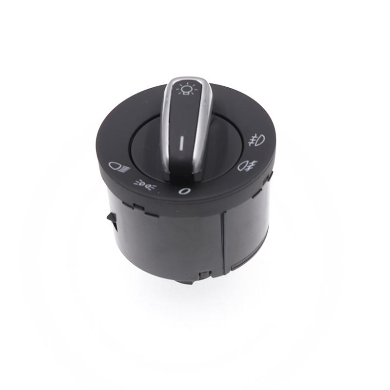 5ND941431A Chrome Car Headlight Switch For VW Golf GTI Mk5 Mk6 Jetta 5 6 Passat B6 Touran Tiguan for SEAT ALHAMBRA 5ND 941 431 A