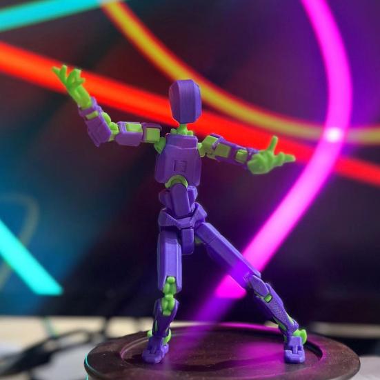 

Фигурка тонкой работы, многошарнирный робот, напечатанный на 3D-принтере, фигурка, украшение для украшения дома