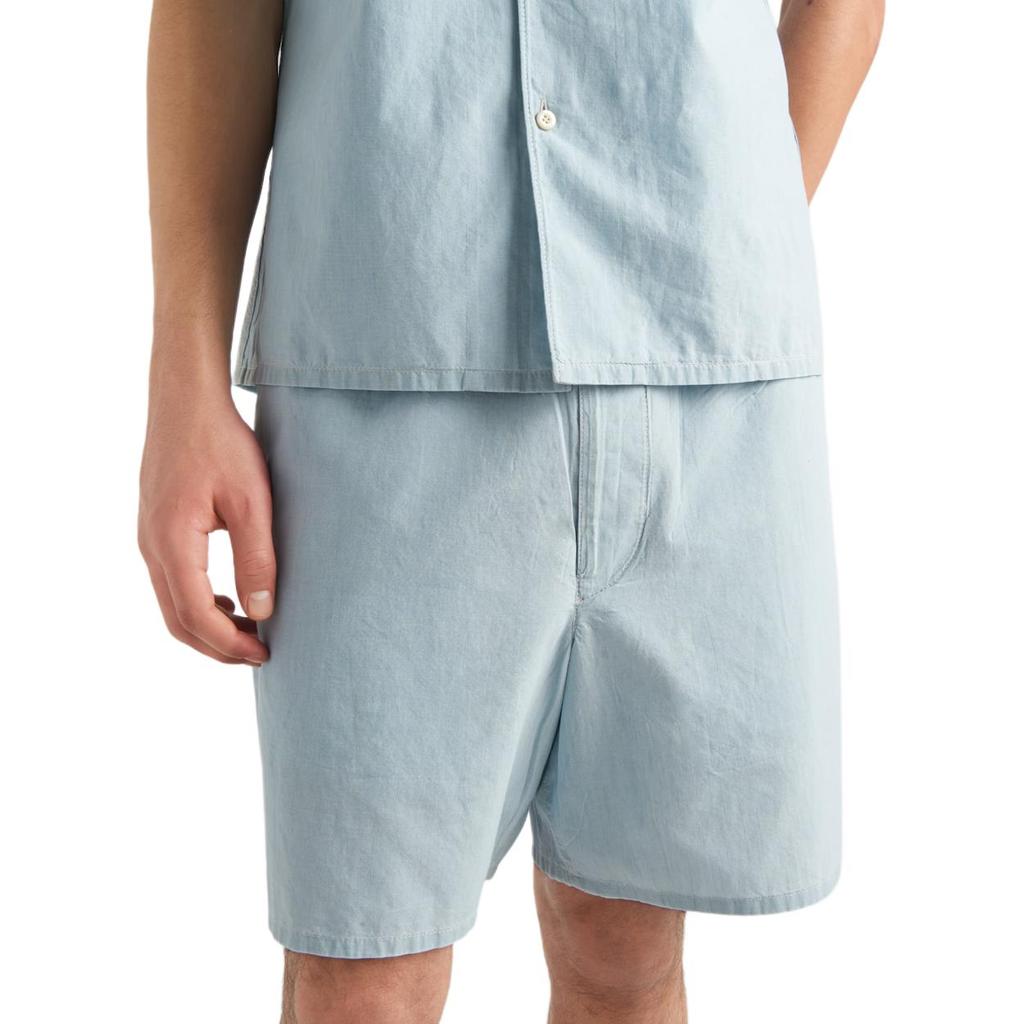 Prada triangle-patch elasticated-waist shorts GEP377-14J5-F0BAU-S-OOO