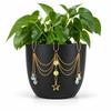 Reflective Crystal Sun Catcher AB Iridescent Rhinestone Plant Pot Decoration  Garden