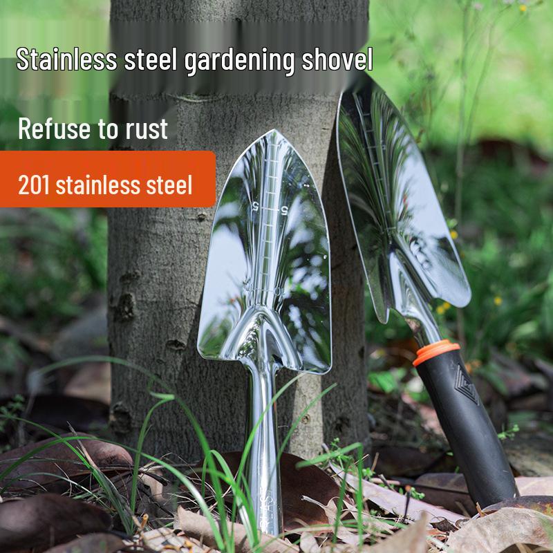 Pala da Giardino in Acciaio Inossidabile per Terreno e Fiori, Versatile per Sabbia e Mare, Ideale per il Giardinaggio Domestico