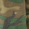 US ARMY 60s 70s Vintage 5th Brown Leaf Camo Pattern Jungle Fatigue Jacket Men's Used