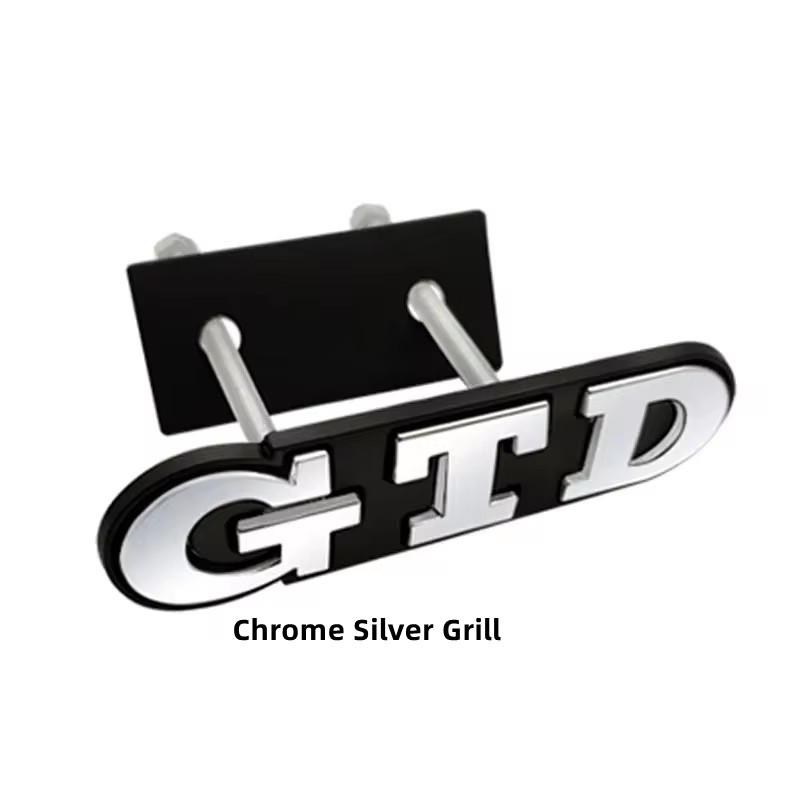 3D Metal Front Grille GTD Logo Emblem Rear Trunk Badge Stickers For Volkswagen VW Golf 2 4 5 6 7 R MK2 MK3 MK4 Car Accessories ZK7