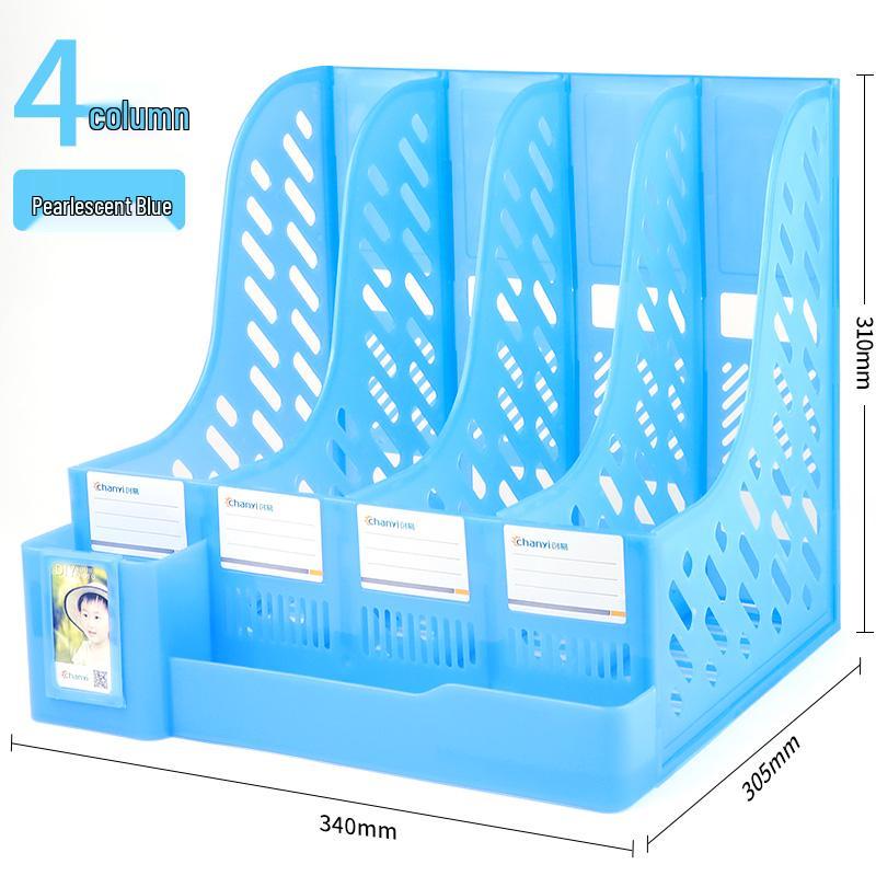 Desktop File Organizer Set: Thickened Rack & Storage Box for Office Supplies