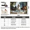 2D Galloping Horses Waterfall Tapestry Nature Landscape Backdrop Cloth for Bedroom