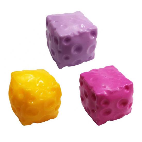 Yousheng Giant Cheese Squeeze Toy, Anxiety Relief Cheese Cube Sensory Toy, Soft Stretchy Cheese Block Pinch Toy, Home Office Relaxation Tool