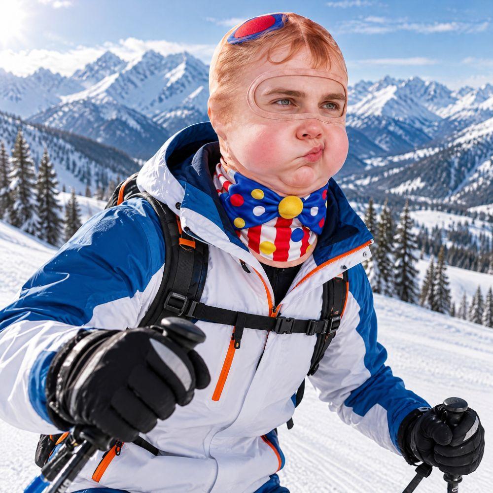 Windproof Ski Balaclava Thermal Fleece Face Cover Printed Full Face Mask  Winter