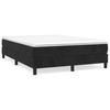 Box Spring Bed Frame Black 140 x 200 cm Velvet
