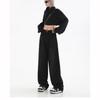 Women Wide Leg Jeans High Street Y2k Casual Pants Lady Fashion Black Blue Loose Denim Trouserse