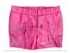Cocktail Women Party Wear 100%Leather Stylish Genuine Pant Designer Shorts Pink