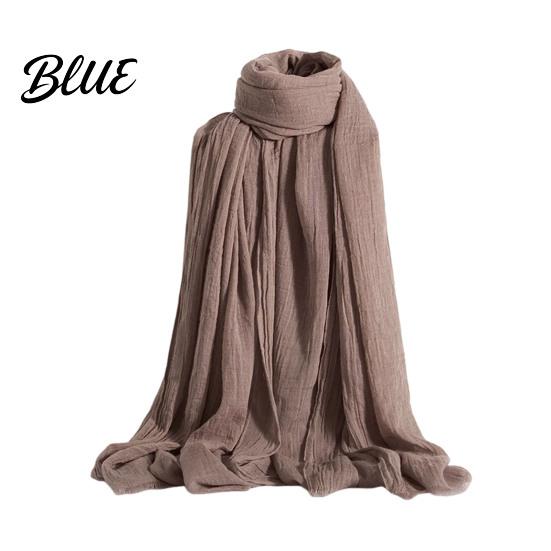 Women Scarf Shawl Winter Outdoor Bright Thin Soft Fabric Solid Color Breathable Versatile Accessory Elegant
