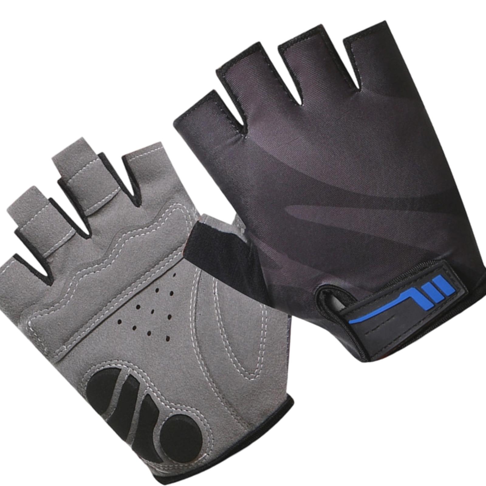 

Half Finger Fitness Glove Nonslip Breathable Training Glove Wear Resistance Workout Glove Gift for Women and Man XL чорний/сірий колір