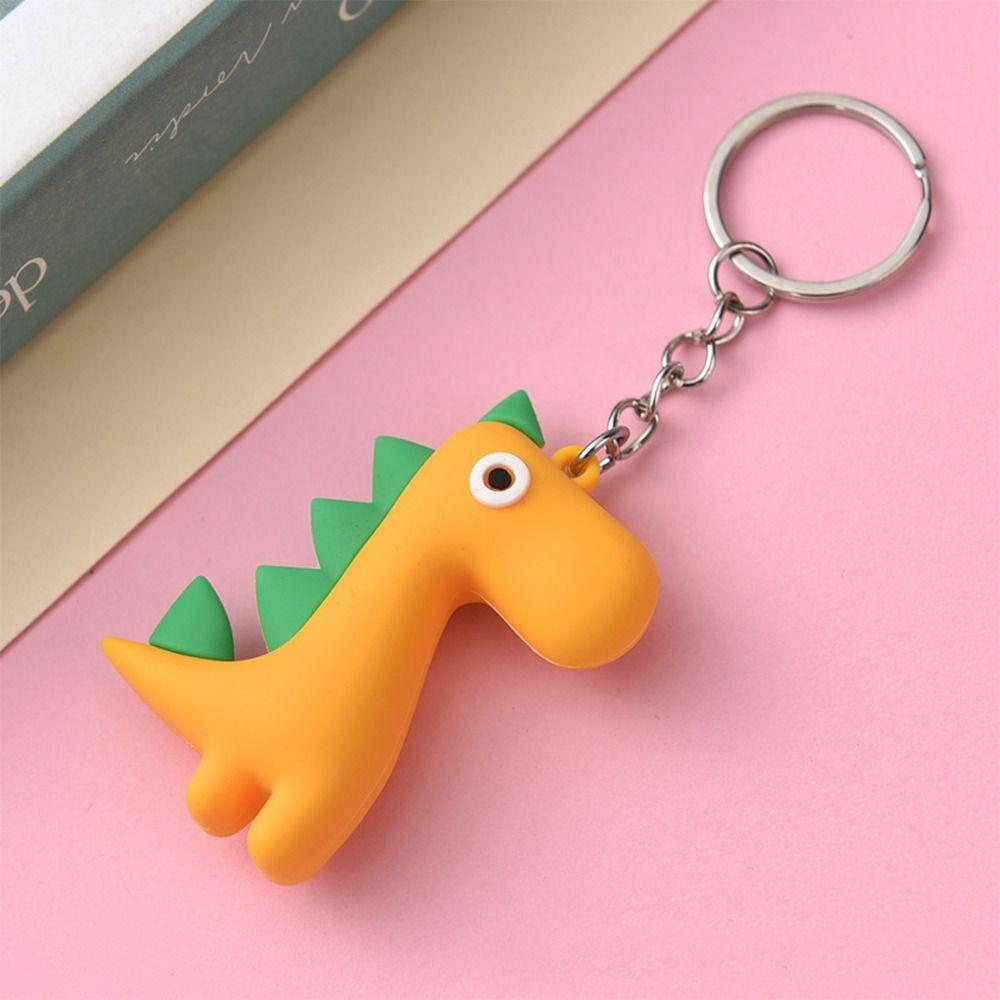 Niedlicher Schlüsselanhänger Cartoon Kleiner Dinosaurier Taschenanhänger Anhänger Hohe Qualität Mini Schlüsselanhänger