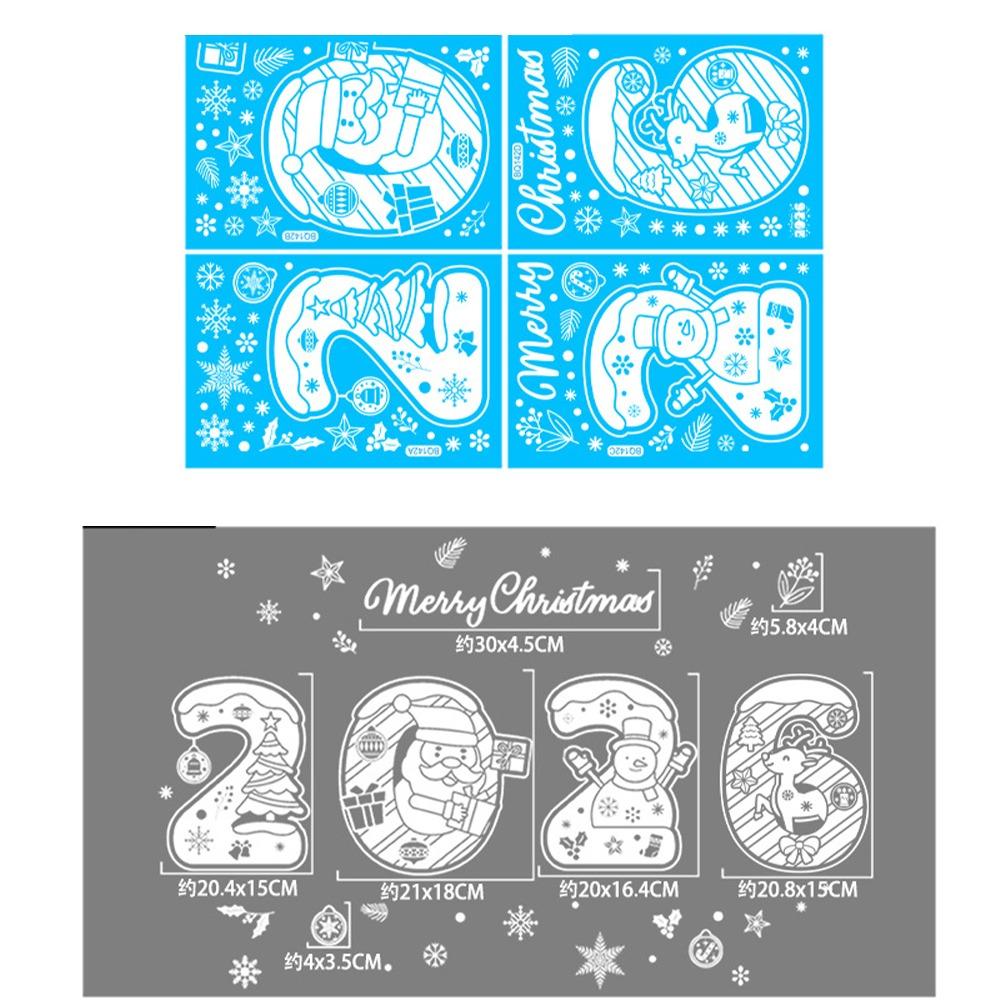 

Лось Снеговик Электростатическая Наклейка на Стекло Санта Клаус 2026 Наклейка Счастливого Рождества Декор к Новому Году Style 1