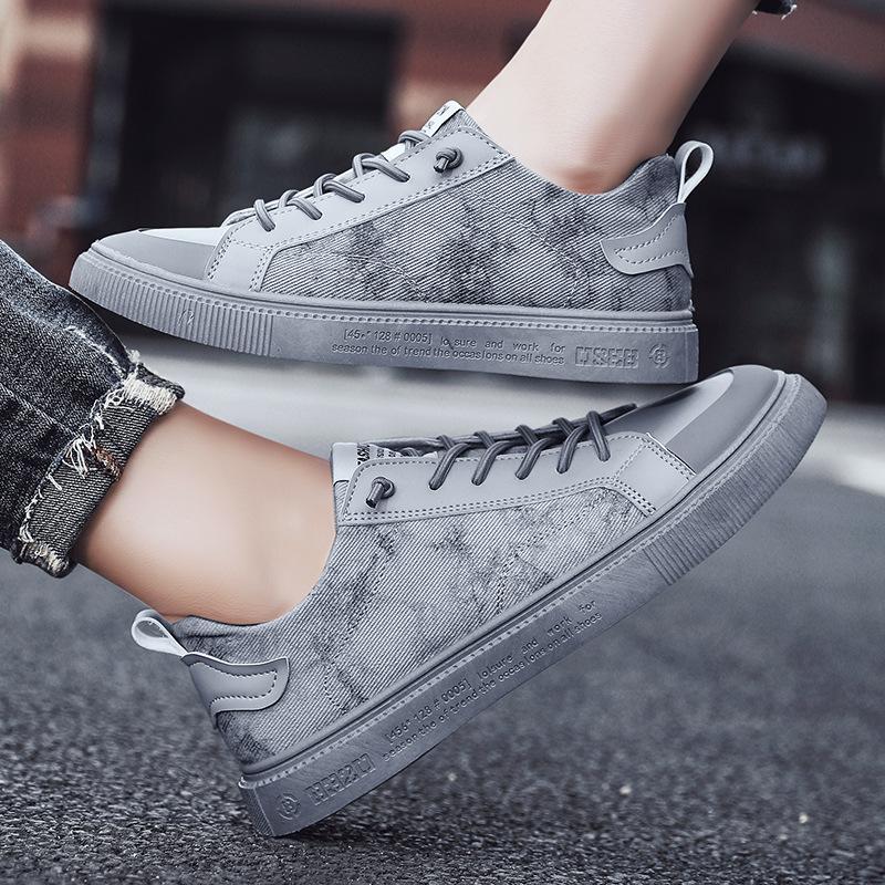 Fashion Men Sneakers Unisex Comfortable Fabric Men Footwear Men's Shoes Casual Flats Fashion Graffiti Printed High Top