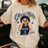 Olivia Miles Face Shirt, O Miles Signatur Grafik-T-Shirt, Retro Basketball-Fan Geschenk für Damen, Comfort Colors Shirt
