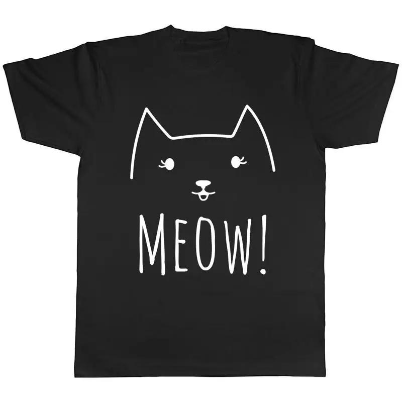 Meow Cat Unisexs Tshirt Tee