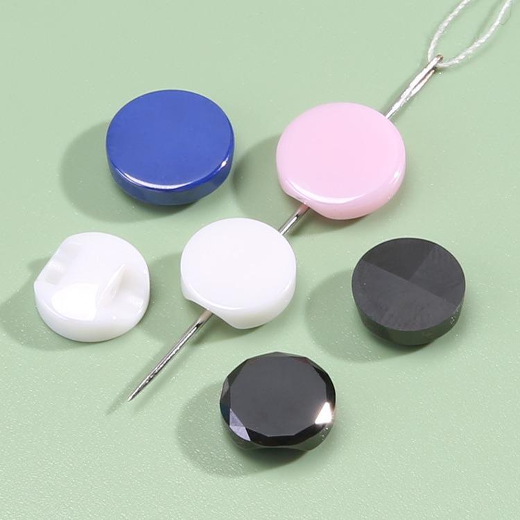 Ceramic Shirt Buttons High-End Flat Round Button Accessories Versatile Men'S And Women'S Shirts Cardigan Chiffon Buttons High-End