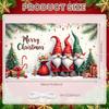 Christmas Decor Santa Claus Festive Backdrop Seasonal Decoration Christmas Tree Winter Wonderland Banner For Winter Festival