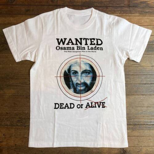 Редкая футболка  Wanted Osama Bin Laden Dead Or Alive , Смешная футболка 1N9109 Унисекс S