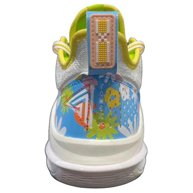 Li Ning Power 10 Low top Basketball Shoes Men's White Blue ABAT089-2