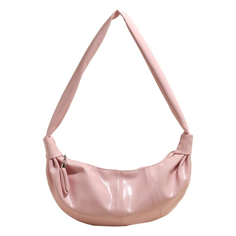 Shoulder Bag Women's Simple Dumpling Bag Messenger Bag Women's Bag 2025 Spring and Summer New Fashion Croissant Bag