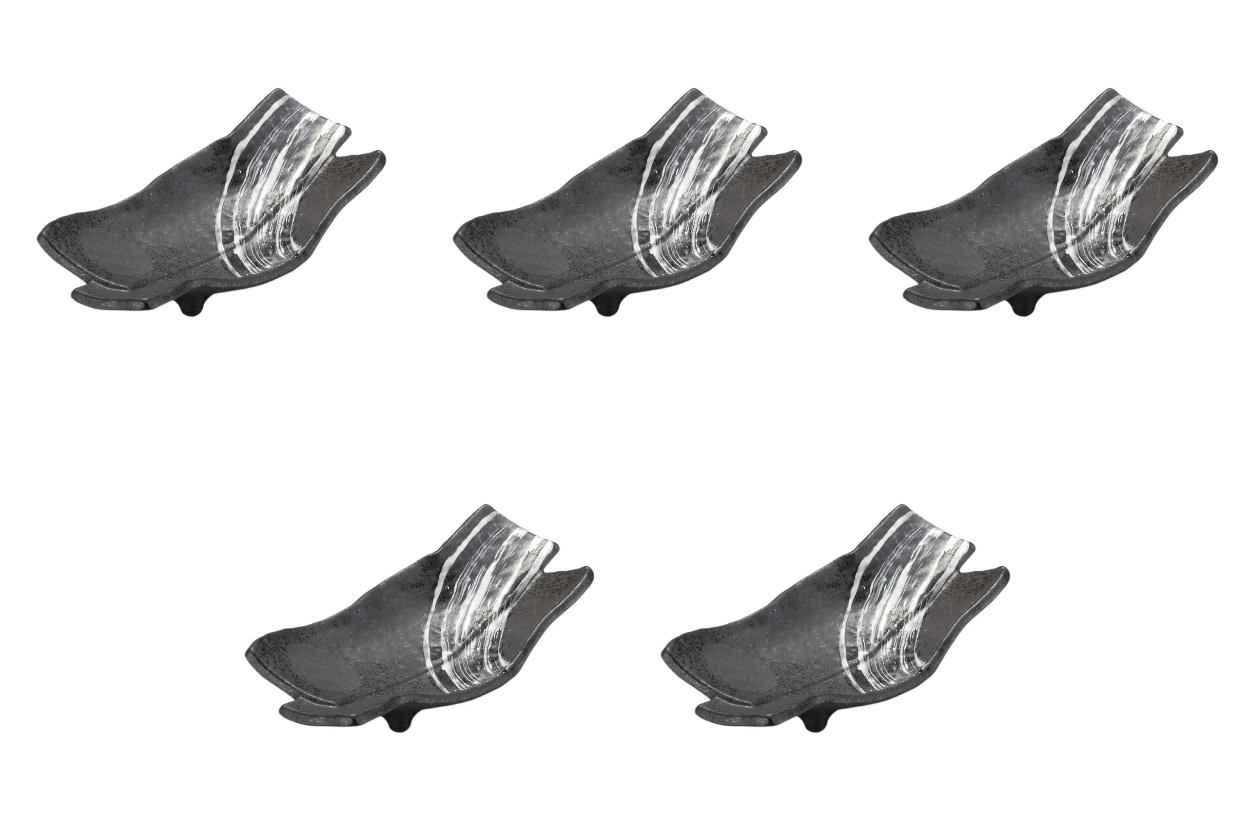 

Набор из 5 белых сервировочных мисок из карбонизированной глины x x Тарелка неправильной формы Setomonohonpo (средний) (606002) [30 14.5 6.2 см] (очень большой)