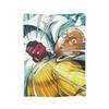 Anime One Punch Man Fleece Throw Blanket Saitama Cartoon Blankets for Home Office Lightweight Bedding Throws,
