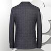MONTAGUT Men's Silk Blend Brushed Plaid Suit Jacket
