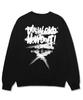VANNWORKS Do It Painting Oversized Sweatshirt (Vls0091) Black