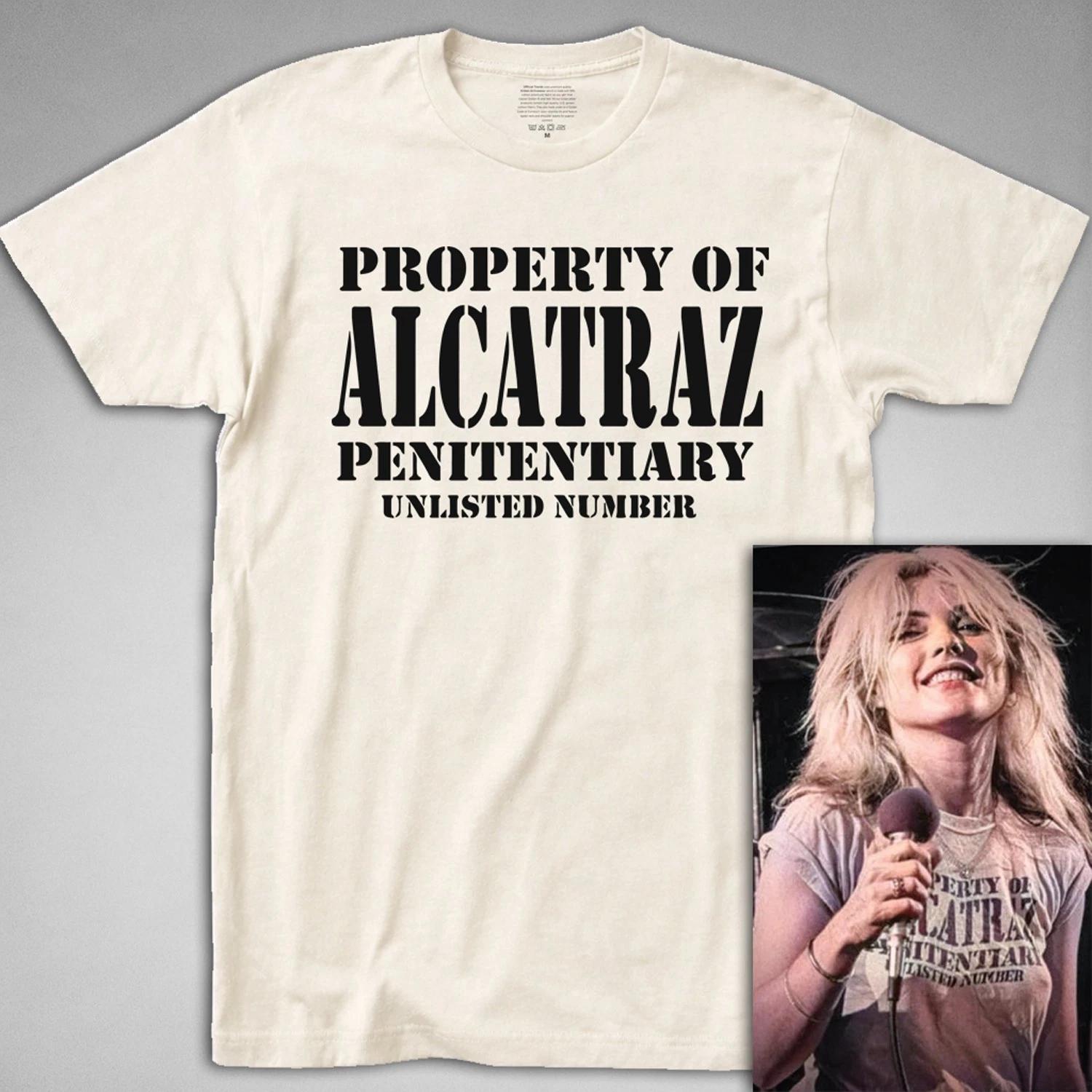 Property of Alcatraz T Shirt Debbie Harry prison deborah blondie punk rock tee S
