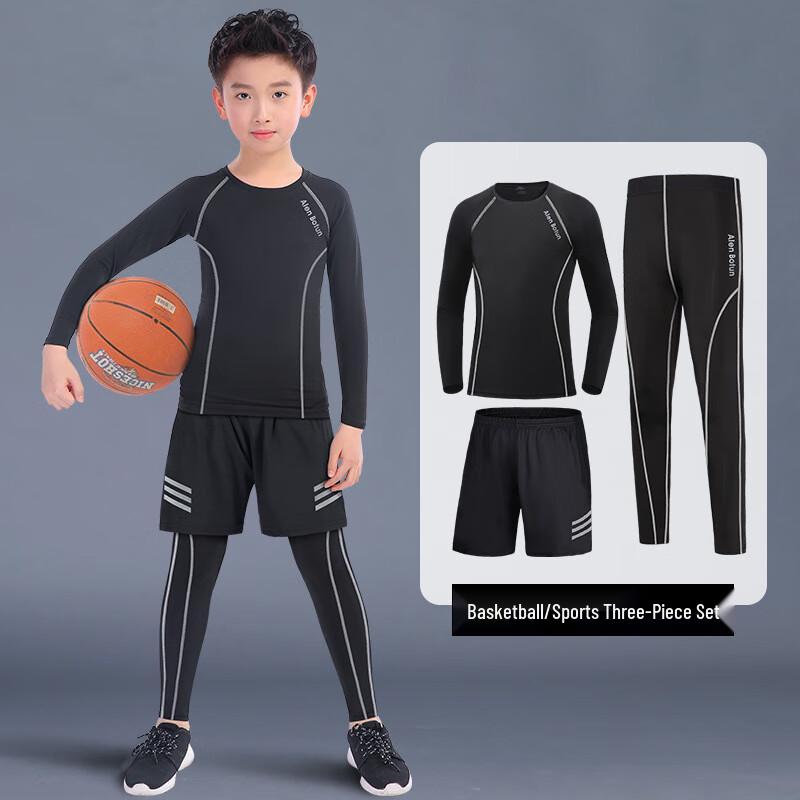 WEZHO Kids' Winter Basketball Compression Baselayer Set