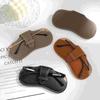 Unisex leather sunglasses case, portable glasses pouch, myopia frame, soft bag, eye lens set