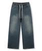 ULIFEZIP Tarin Wide Elastic Waist Denim Washed Pants 3 Colors [Ulzd_0052]