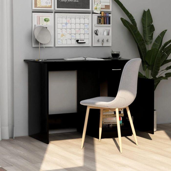 VidaXL Bureau Noir 100 x 50 x 76 cm Aggloméré