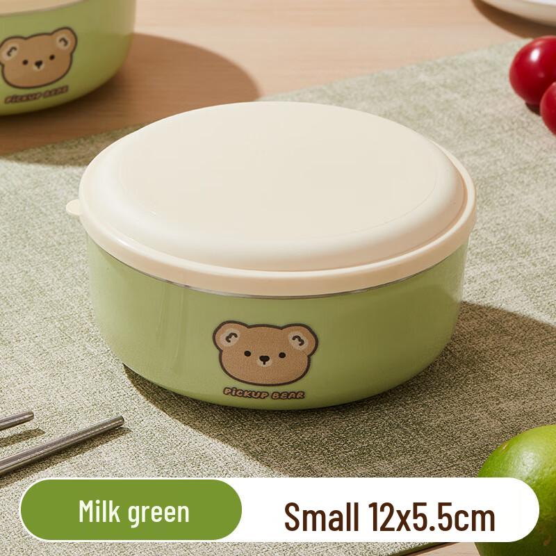 

Yuedisi 304 Stainless Steel Children s Anti-Scald Bowl with Lid