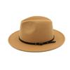 Jazz Cap Wide Brim Breathable Solid Color Fedora Hat Winter Floppy Women Cap Streetwear