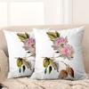 1 Pieces Vintage Watercolor Floral Throw Pillow Covers Pattern Cushion Cover Suitable For Sofa Bedroom Car Pillow Cover