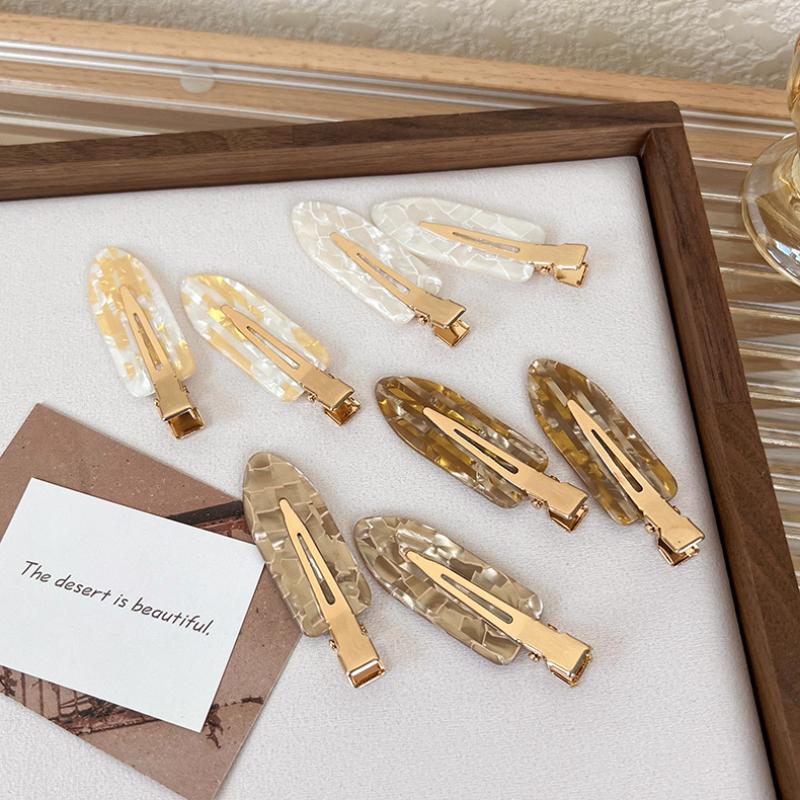 UXSL Korea Acetate Seamless Hairpins Womens Girls Simple No Bend Bangs Clips Duckbill Clip Barrettes Hair Styling Tool Haddress