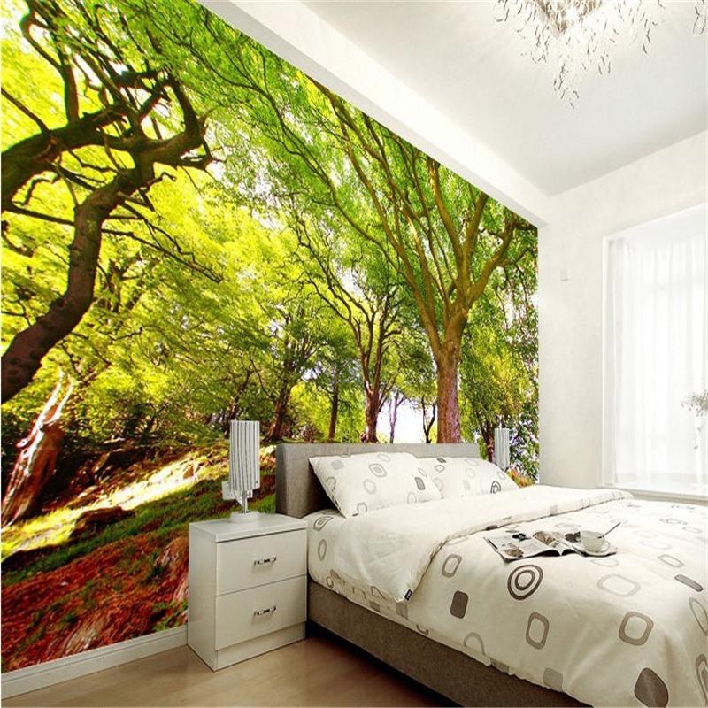 Tapete Schöner Wald 3D Wandbild Wohnzimmer Sofa 3D Tapete Heimdekoration