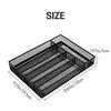 Metal Desk Tray With Adjustable Dividers For Stationery And Cutlery Organization Desk Stationery Storage Organizer