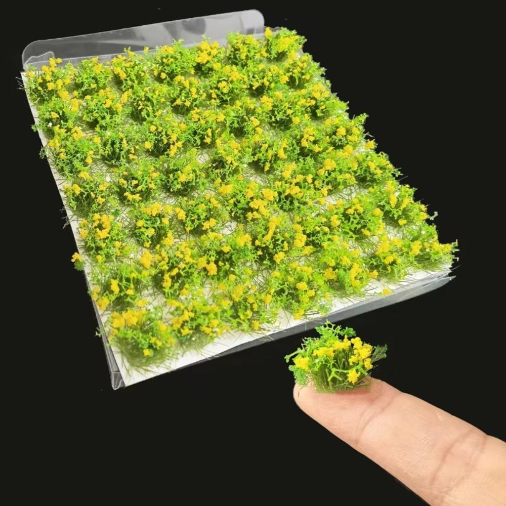 Railway Train Miniature Flower Cluster DIY Building Flower Grass Model  Micro Landscape