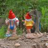 Adorable Resin Garden Gnome Statue with White Beard - Outdoor Handmade Decor