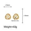 Luxurious Bright Pearl Twisted Snake Stud Earrings for Women
