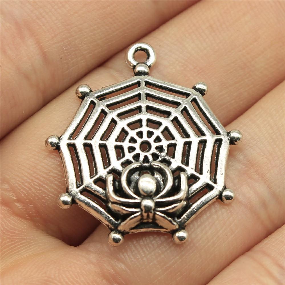 10pcs Spider Charms For Halloween Jewelry Making Halloween Decoration Handmade Craft Accessories