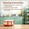 Hammered Steel Copper Casserole Donga Bowl with Glass Lid, Tableware and Serveware (2200 ml)